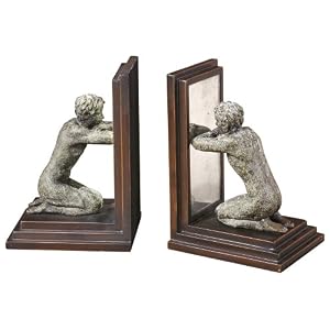 Mirror Image Bookends Set of 2