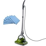 Euroflex Monster Steam-Jet-II 1200w Disinfecting Floor Steam Cleaner With Bonus 8-oz bottle of Clean Blast and Carpet Glide - With 4 Bonus Microfiber Pads (6 Total)