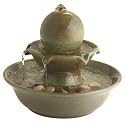 Bond Y96539 Brooks 8-Inch Tall Tabletop Fountain, Green