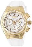 TechnoMarine Women's 111007 Cruise Original Star Chronograph Diamond White Silicone Watch