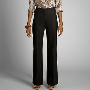 BCBGMAXAZRIA Black High Waisted Flare Pant