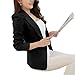 MIKTY Casual Work Office Blazer One Button Jacket for Women and Juniors