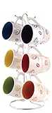 Home Basics MS30106 6-Piece Mug with Coffee Stand