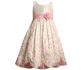 Bonnie Jean Little Girls White Flower Easter Spring Dress 4-16