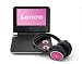 from Lenco Lenco DVP-733-P Portable DVD Player with DJ Headphones and Car Kit - Pink Model DVP-733-P