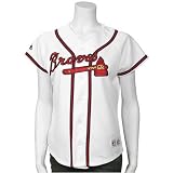 Majestic Atlanta Braves Ladies White Replica Baseball Jersey