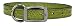 Croco - Faux Crocodile Leather Collar - 3/4 in. x 16 in. - Green