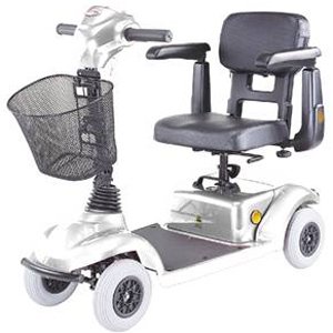 HealthPersonalCare: Four Wheel Mini Scooter, Silver