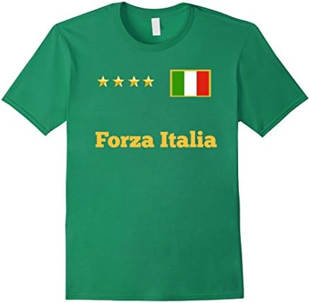 Men's Euro 2016 Italy Soccer T-Shirt Medium Kelly Green