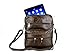 Goson Men PU Leather Satchel iPad Messenger Bag Shoulder Organizer Bundle with Aviator Sunglasses Brow