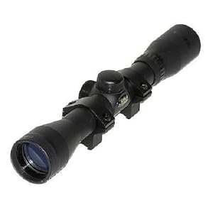 BSA 4X32 Rifle Scope with Rings and 50-Yard Parallax