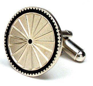 Bicycle Wheel Cycling Cufflinks Cuff Links