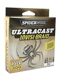 Spiderwire ULTRACAST INVISI-BRAID 65lb Test 300 yds New
