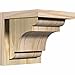 Ekena Millwork COR08X08X08NEB01RDF New Brighton Rough Sawn Corbel with Backplate, 8" Width x 8" Depth x 8" Height, Douglas Fir