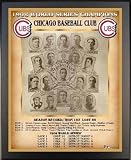 Chicago Cubs 1908 World Series MLB Baseball 13x16 Healy Wall Plaque with Black Finish Backing