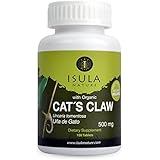 Isula Nature Organic Cat's Claw 500mg X 100 Tablets - Peruvian Supplement