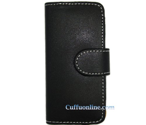 Cuffu Premium Leather Case with LCD Cover - Book - Black Color for Apple Ipod Nano 4 / 4g / 4th Generation with Our Lowest Shipping Rate .98