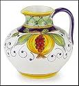 Handmade Melograno Wide Belly Pitcher From Italy