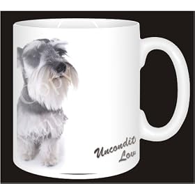 3D SCHNAUZER DOG With Love Coffee Mug