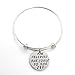 ALoveSoul ''She Believed She Could So She Did'' Inspirational Expandable Bangle Bracelet