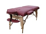 BestMassage Two Fold Burgundy Portable Massage Table