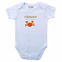Luvable Friends Zodiac Bodysuit Cancer, White, 9-12 Months