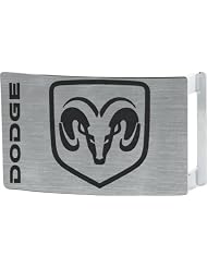 Buckle-Down Dodge Ram Logo Steel Finish Belt Buckle. Silver. One Size. by Buckle Down
