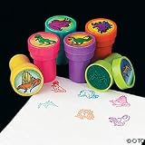 TWO DOZEN (24 pc) Dinosaur Stamps