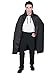 Rubie's mens Black Satin Cape, 3/4 Length Party Supplies, Black, 45-Inch US