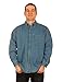 Men's Denim Corduroy Long Sleeve Button Down Shirt