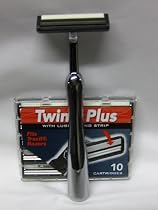 Heavyweight Brass/Chrome Trac 2 compatible Razor and 10 Personna Twin 2 Blades
From Super Safety Razors
