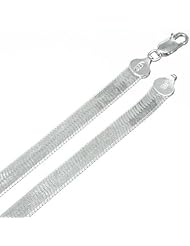 7MM Thick - Herringbone Chain Necklace/Bracelet - Genuine .925 Solid Sterling Silver