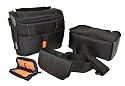original *hama* Kameratasche/Camcordertasche Multi Set in Profi Qualität mit trennbarem Zubehör Sockelfach, innen Orange damit kein Zubehör dem Auge entgeht, passend für Sony HDR-CX 130