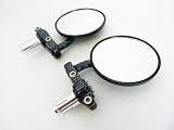Motorcycle Racing Sport Street Bike Standard Cruiser Handle Bar Handlebar End Side Rear View Mirror