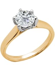 1.25 Ct Round H/I I1 Diamond 14K Yellow Gold Ring