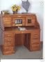 Desk Large, Roll Top Desk in Oak Finish