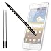 xubix XSP-65 - Stylus - Eingabestift + Kugelschreiber für Apple iPhone, iPad, Galaxy Tab, Galaxy S II Plus Kindle Fire , Touch HTC One X / V / S Acer Iconia A510, A200 u.a. + 2x Ersatzmine - Schwarz