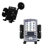Gomadic for the PalmOne palm Tungsten T - PalmOne Tungsten T Flexible Car Windshield Holder - Gomadic Brand
