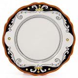 ANTICO DERUTA NERO: Dinner Plate (Simple Decor - SIM) [11 D.] [#001-ADN]