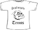 Sports : Der will nur spielen: Tennis; T-Shirt wei&szlig;