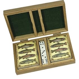 Click here to buy Trout Fishing and Fly Fishing Playing Cards and Dice Set.