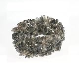 Striking Strech 7.25" Bracelet with Smoky Quartz Chips