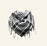 Trendy Black & White Houndstooth Scarve