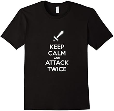 Keep Calm and Attack Twice | Clash Clans Tribute T-Shirt - Male Medium - Black