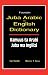 Juba Arabic English Dictionary/Kamuus ta Arabi Juba wa Ingliizi