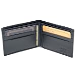 Genuine Buxton Black Leather Mens Wallet New In Box