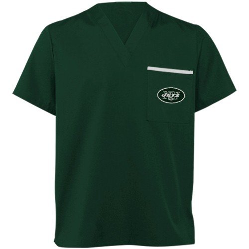 New York Jets Green Scrub Top (Large) at Amazon.com