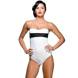 Amore Designer One Piece Swimwear with Deep V Backside