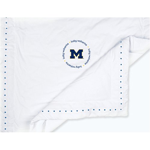 Baby Fanatic Michigan Wolverines Baby Quilt Linen