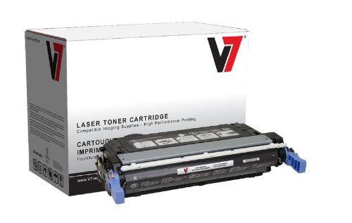 V7 Black Toner Cartridge for HP Color LaserJet CP4005, CP4005N, CP4005DN, CB400A, CB400A, 96753 and 99B-02034 (V74005B)